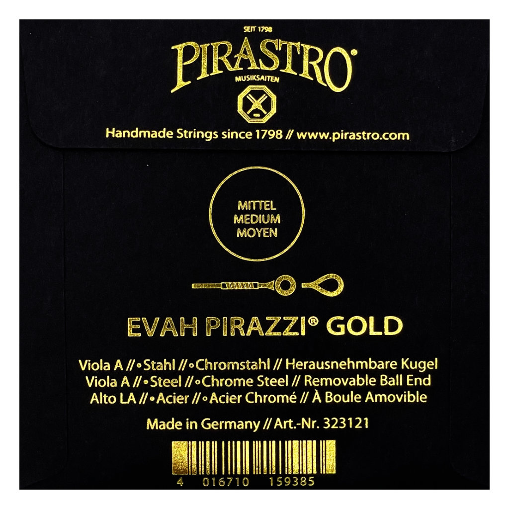 EVAH PIRAZZI GOLD - SET CORDE PER VIOLA - DO WOLFRAM - immagine 2