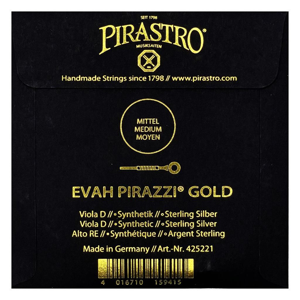 EVAH PIRAZZI GOLD - SET CORDE PER VIOLA - DO WOLFRAM - immagine 3