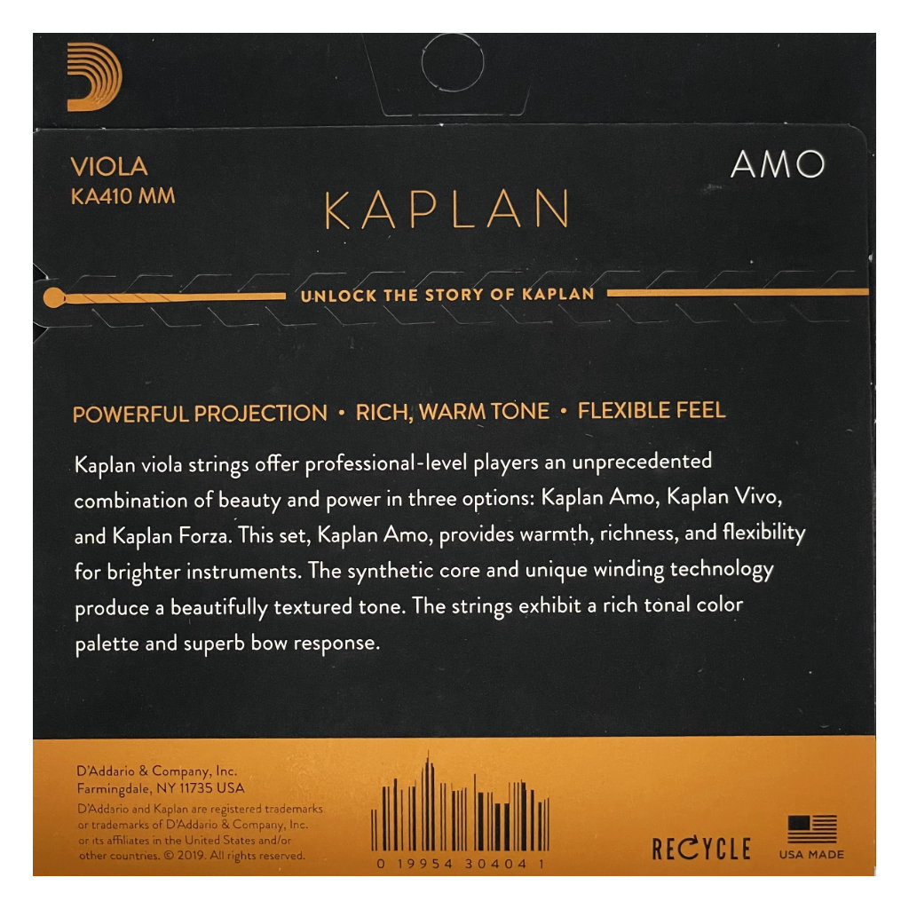 KAPLAN AMO – SET CORDE PER VIOLA - immagine 2
